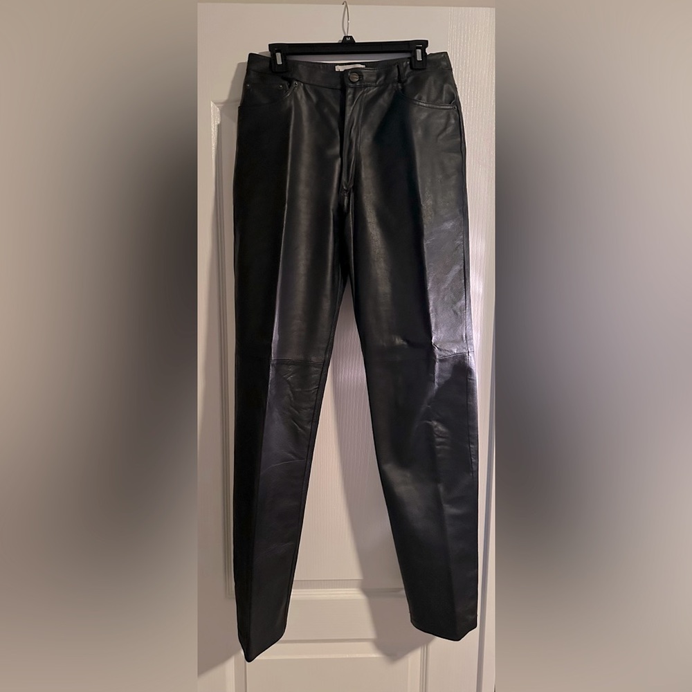 Black Leather Pants Size 8 Long